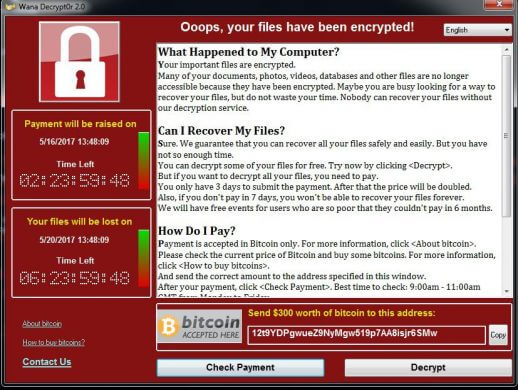 WannaCry-Ransomware-Message